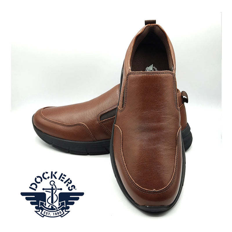 Zapato Casual  Para Caballero Mod. D2126762s Marca Dockers® Caoba Lisa 26 Mx