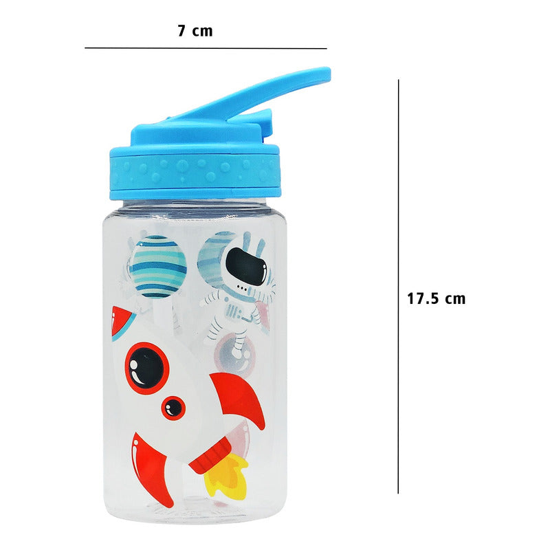 Botella De Agua 450 Ml Para Niños Diseños Divertidos