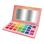 Paleta Sombras Trend Beauty Colorful 28 Tonos Mate Satinados Vibrantes Correspondiente A La Imagen