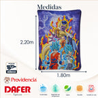 Cobertor Ligero Super Suave Matrimonial Diseños Providencia® Dragon Ball Z 850 G Multicolor