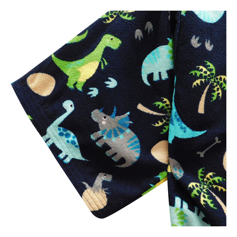 Bata De Baño Microfibra Estampada Diseños Animados