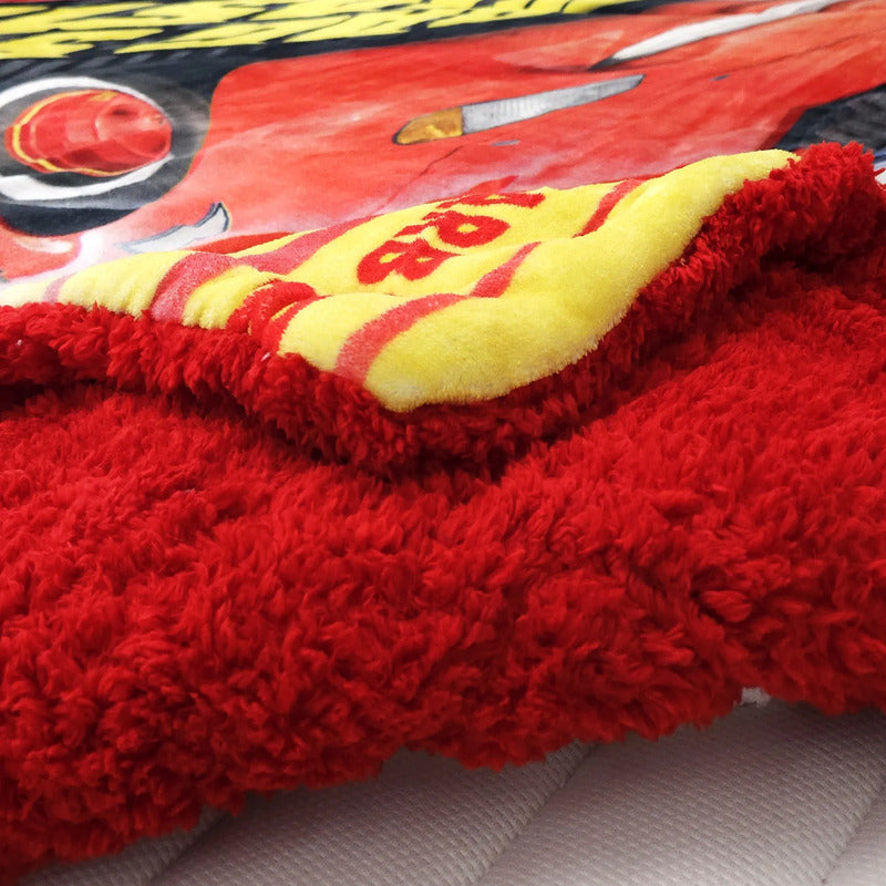 Cobertor Borrega Individual 1.50m X 2.00m Marca Providencia® Cars 1 Kg Multicolor
