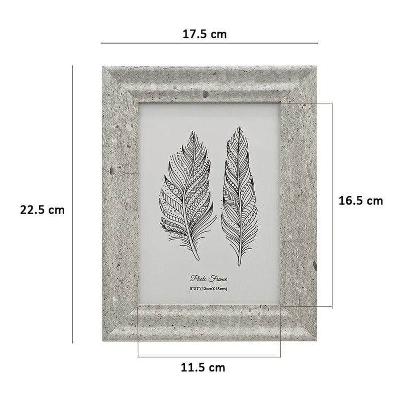 Portarretrato Con Marco Plástico-vidrio Para Mesa