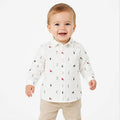Camisa Cómoda Para Bebé Mod.2176 Marca Mayoral® Blanco Perritos 36 Meses