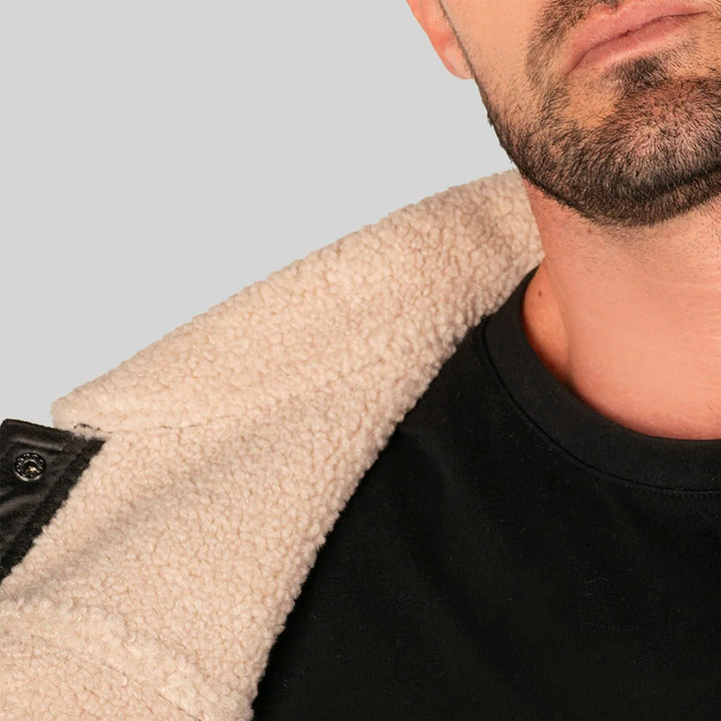 Chamarra Tipo Gamuza Cuello Sherpa Cw89-gam7284 Greenlander®