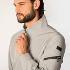 Chamarra Ligera Tipo Bomber Cw89-pol8728 Greenlander® Gris Claro M Lisa