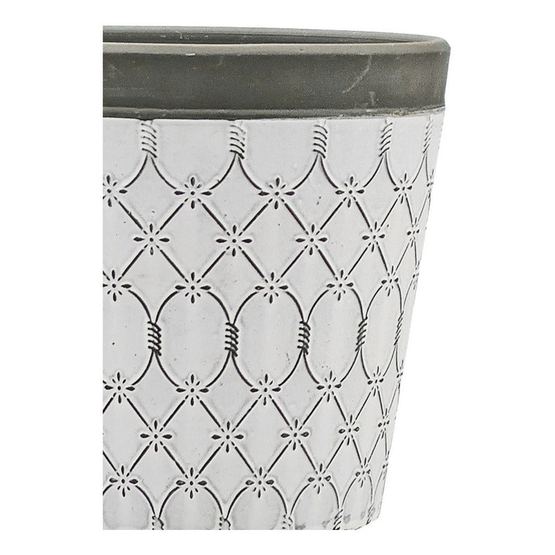 Maceta Decorativa Vintage Flor Greca Mod.r303048