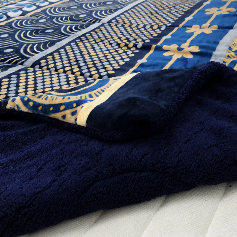 Edredón Borrega Soft Sobrecamero 2x2.20m Marca Providencia® Multicolor Geométrico Étnico