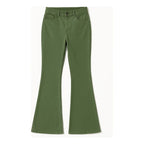 Jeans Gabardina Acampando Para Mujer M.v53103 Marca Bobois® Verde Musgo Liso M