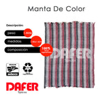 Cobija Mexicana Manta De Color Rayas Económica
