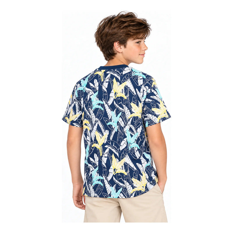 Playera Casual Infantil Y Juvenil 6039 Nukutavake Mayoral® Oceano Floreado 8 Años