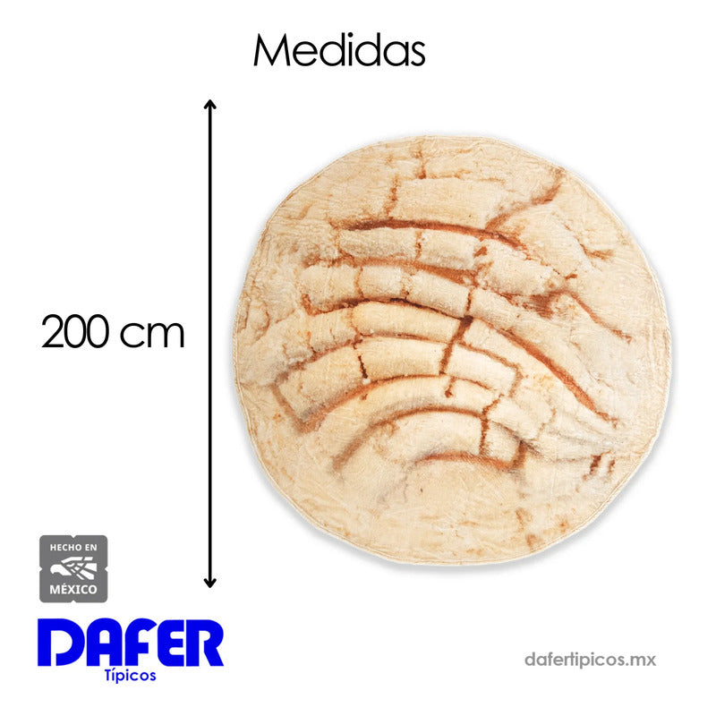 Frazada Divertida Circular Suave Marca Providencia® Beige Concha Vainilla
