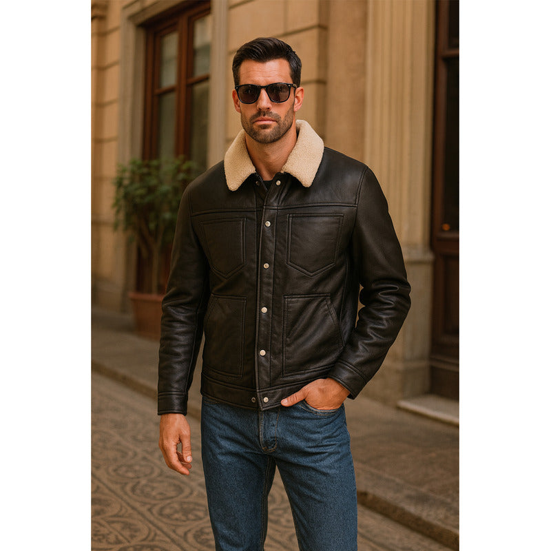 Chamarra Para Caballero Tacto Piel M.cw89-7284 Greenlander®