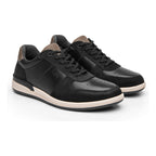 Tenis Casual Para Hombre Mod.419801 Marca Flexi® Negro Lisa 27 Mx