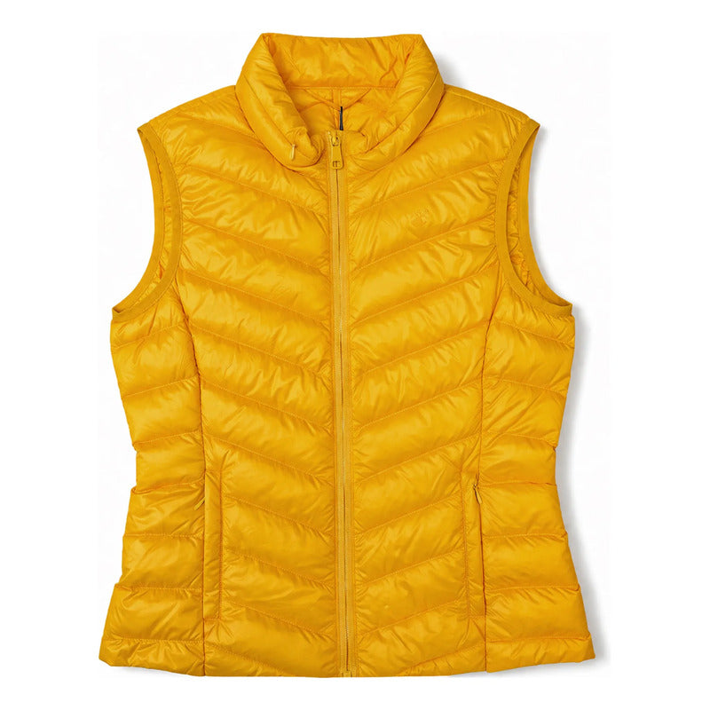 Chaleco Slim Fit Para Dama Mod.dw80-vpol8378 Greenlander® Amarillo Lisa Xg