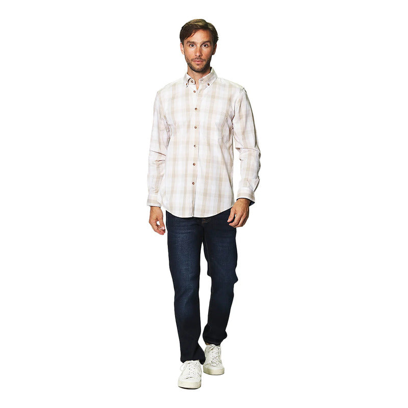 Camisa Para Hombre Regular Fit Mod. B45103 Marca Bobois®