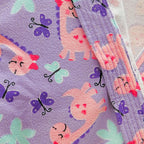 Bata De Baño Microfibra Estampada Diseños Animados