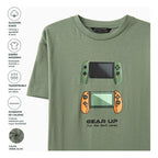 Playera Casual De Algodón Juvenil M.6040 Nakutavake Mayoral® Olivo Gear Up 18 Estampa Localizada