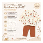 Conjunto De Algodón Para Bebé 2 Pz  Mod.2710 Marca Mayoral® Canela 1-2 M