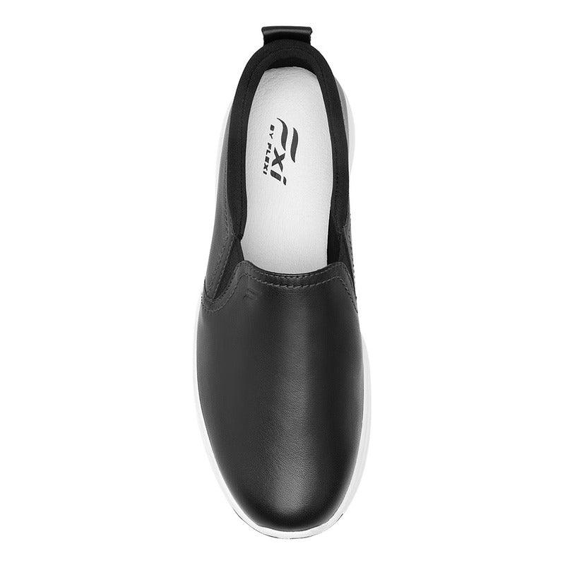 Tenis Para Mujer Slip On Mod.117207 Marca Flexi® Negro Lisa 25.5 Mx
