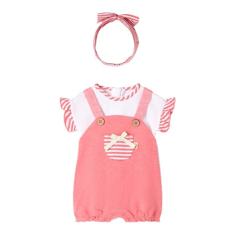 Conjunto De Bebé Overol+camisa+diadema Mod.1612 Mayoral®