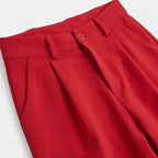 Pantalón Semi Formal Para Mujer Mod.185-23 London Fashion® Cereza Lisa Ch