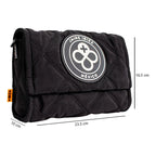 Bolsa Flap Para Mujer Mod. Ji 2694 Marca Jaime Ibiza® Negro Rayas Níquel