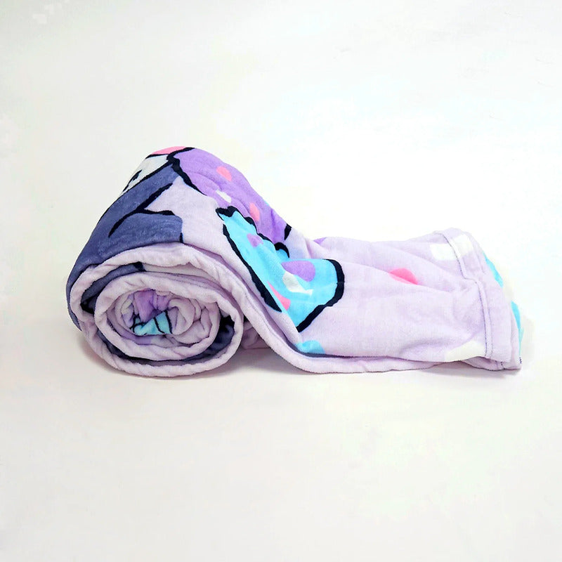 Cobertor Ligero Super Suave Matrimonial Diseños Providencia® Kuromi 850 G Multicolor