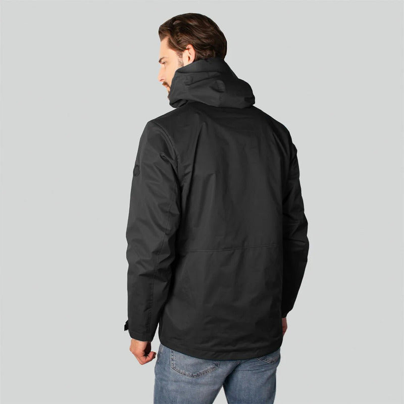 Chamarra + Sudadera Para Hombre Cw86-pol8722 Greenlander® Negro G Lisa