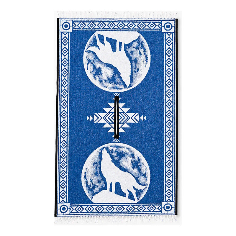 Jorongo Gaban Artesanal Mexicano Colores Lobo Azul Oscuro Lobo Xg
