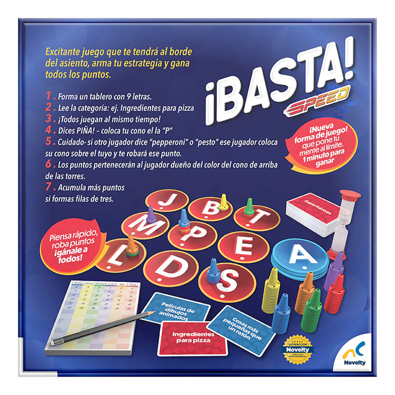 Juego De Mesa En Familia Basta Speed Jca-4081 Novelty®