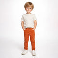 Pantalon Slim Fit Para Niño Mod.4559 Marca Mayoral® Naranja Liso 9 Años