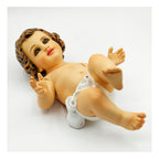 Imagen Religiosa De Resina Niño Dios 20cm Multicolor