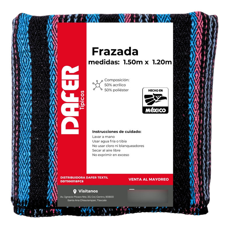 Frazada De Acrilico Afelpada Multiusos 1.20m X 1.50m Mod. Ac