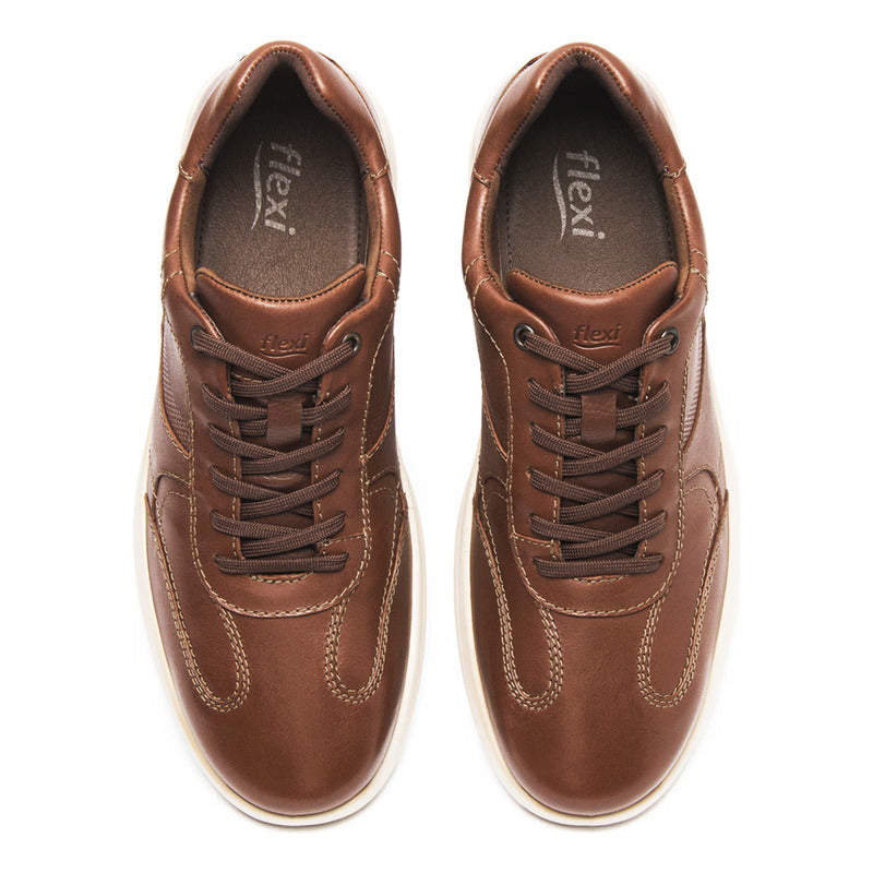 Zapato Oxford Casual Para Hombre Mod.408215 Marca Flexi®