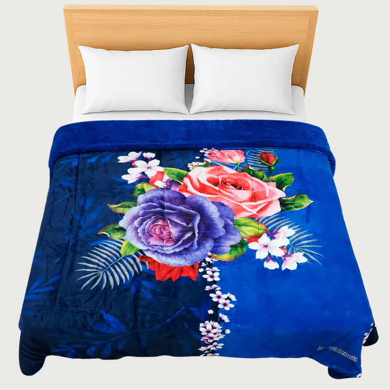 Edredón Borrega Soft Sobrecamero 2x2.20m Marca Providencia® Multicolor Aida