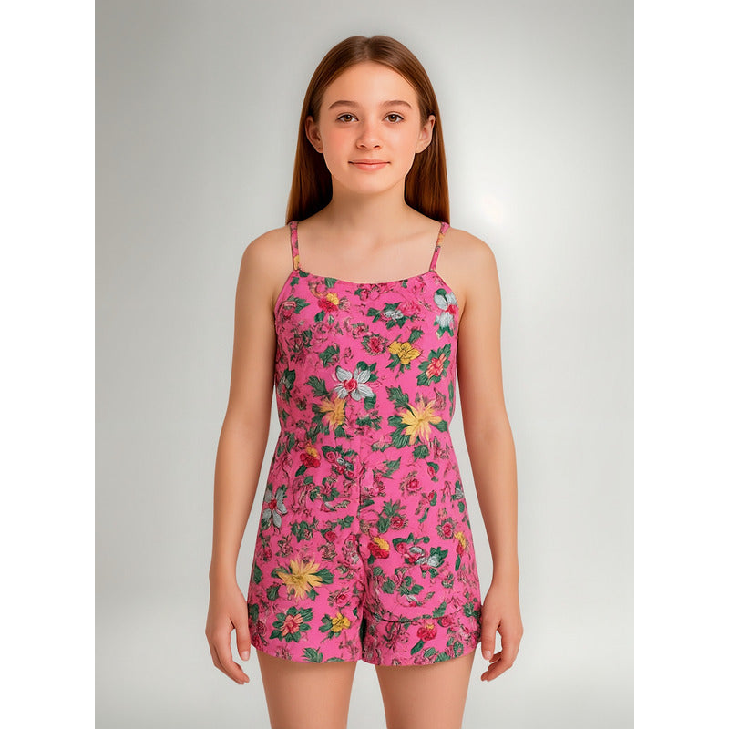 Jumper Estampado Floral Para Niña M.21g-7024al Marca Losan®