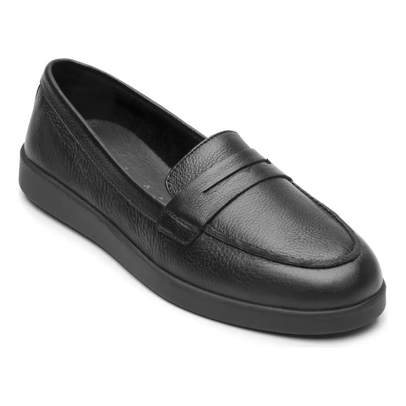 Mocasín Casual Con Comfort Twist Mujer 140601 Marca Flexi® Negro Lisa 25 Mx