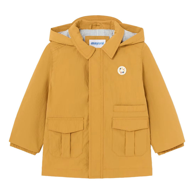 Chamarra Rompevientos De Bebé Mod.1450 Ocre Marca Mayoral® Ocre 6 Meses Lisa