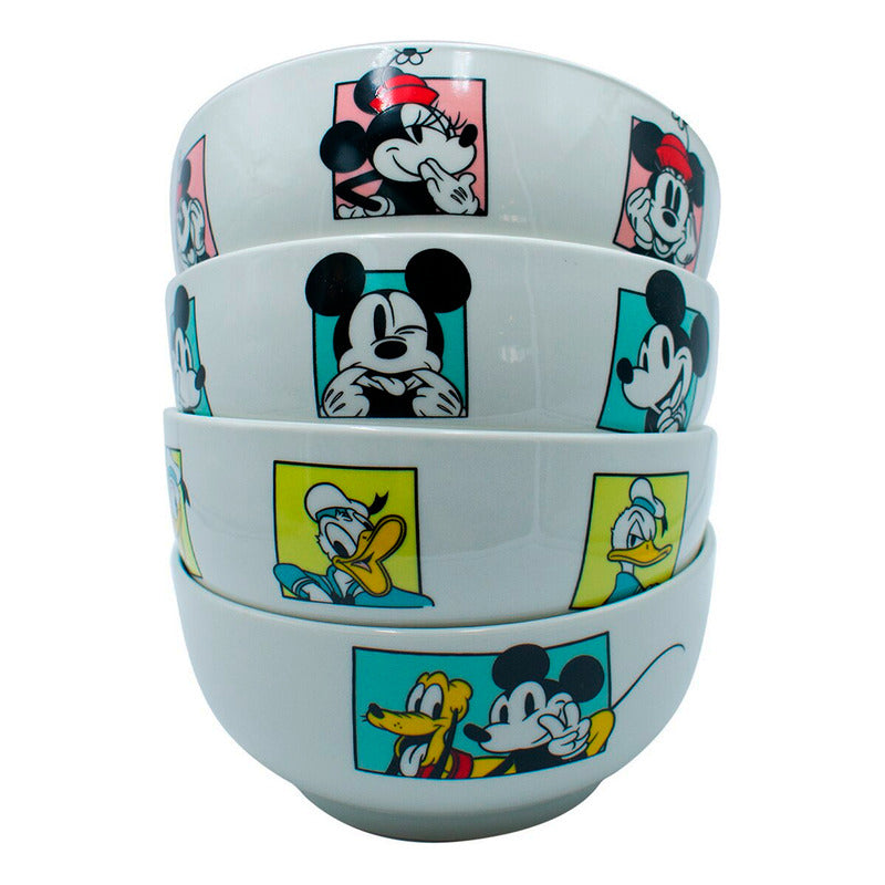 Vajilla Coleccionable De Porcelana 12pz Diseños Animados