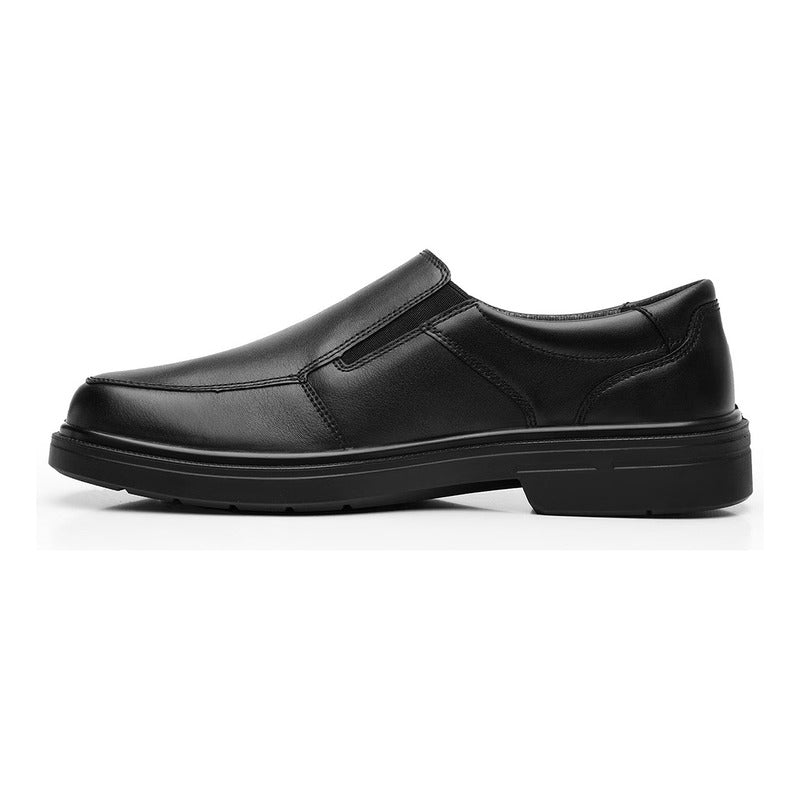 Zapato Casual Confort Para Hombre Mod.419602 Marca Flexi® Negro Lisa 27 Mx