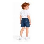 Bermuda De Mezclilla Para Niño Mod.3210 Marca Mayoral® Marino Lisa 7 Años