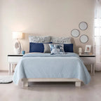 Edre Colcha Novo Málaga King Size Conforter Marca Vianney® Azul Málaga