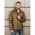 Chamarra Capitonada De Pluma Cw83-pol8745 Greenlander® Dorado Oscuro M Capitonado