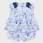 Conjunto De Bebé Blusa+short Mod.1232 Marca Mayoral® Añil 12 Meses