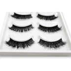Pestañas Postizas En Tira 5 Pares Marca Kfer Valtierra® Negro Whispy K8 C 1.5 Cm