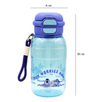 Botella 2 En 1 Tapa De Boquilla Y Popote Con Asa 650ml