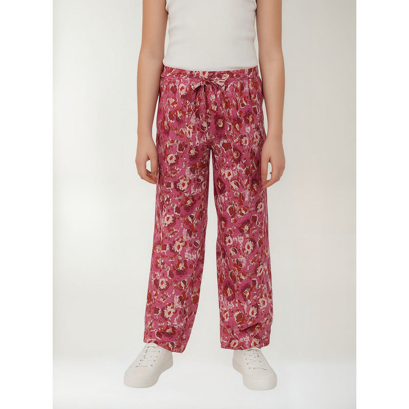 Pantalón Floreado Para Niña Mod.6582 Marca Mayoral® Rosa Chicle 12