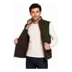 Chaleco Fleece Para Hombre Cw90-vcfe7230 Marca Greenlander® Olivo Lisa G