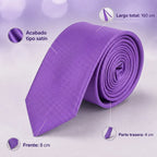 Corbata Elegante Para Hombre Eventos Y Negocios Marca Cotu® Morado Texturizado 160 Cm